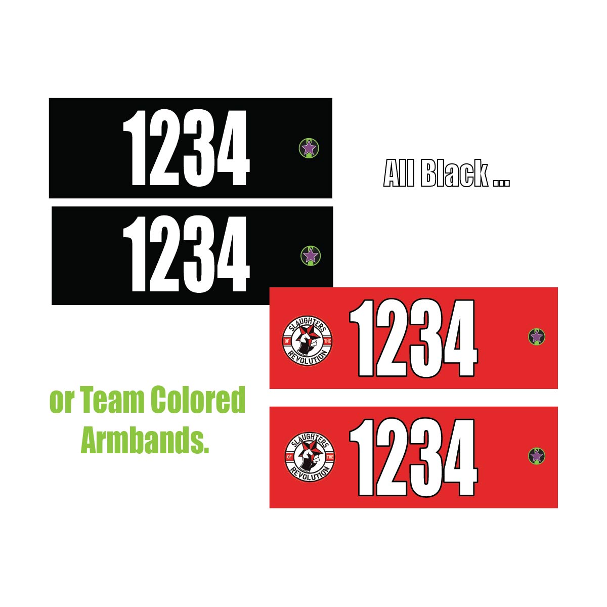 Slaughters - Roller Derby - Armbands