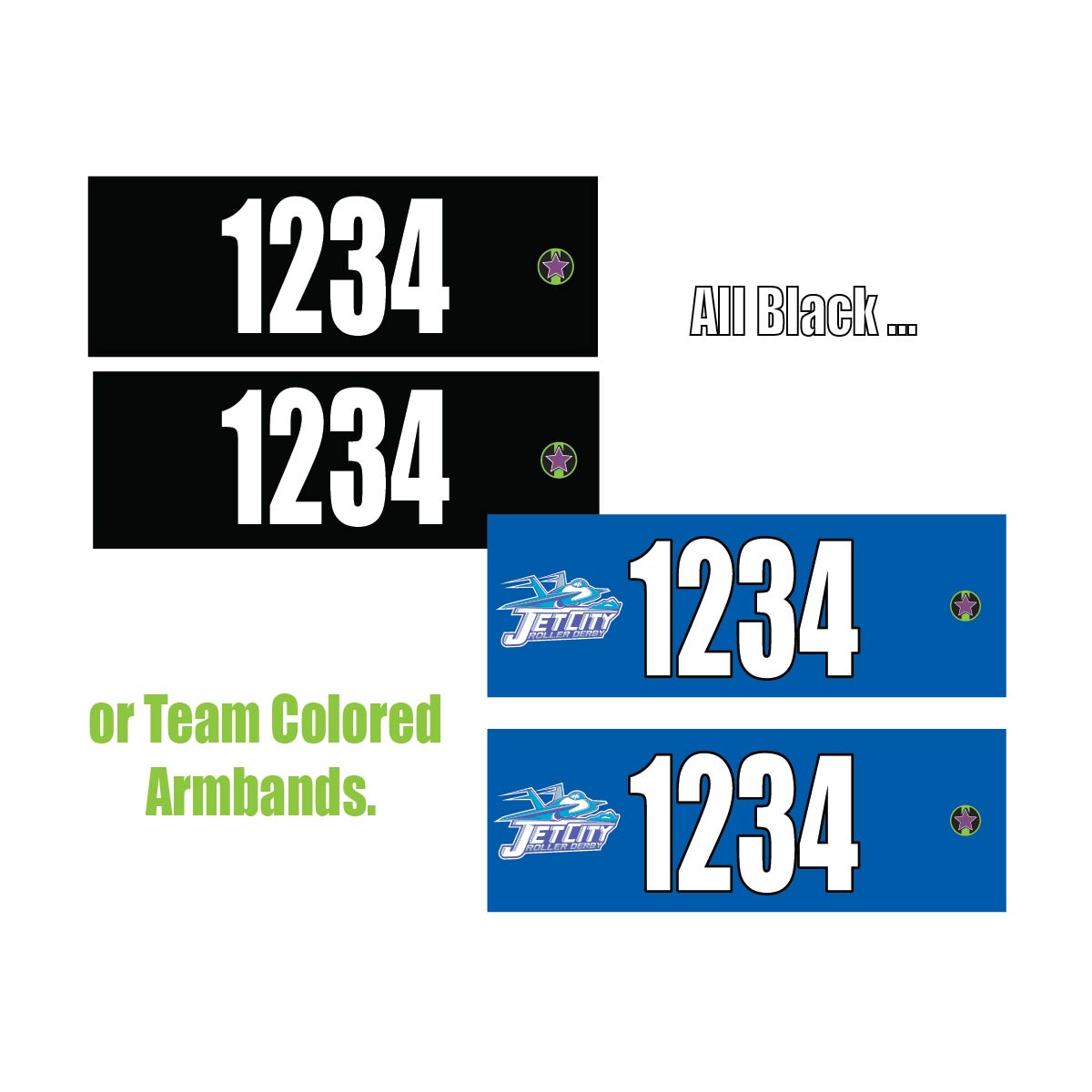Jet City Roller Derby - Roller Derby - Armbands