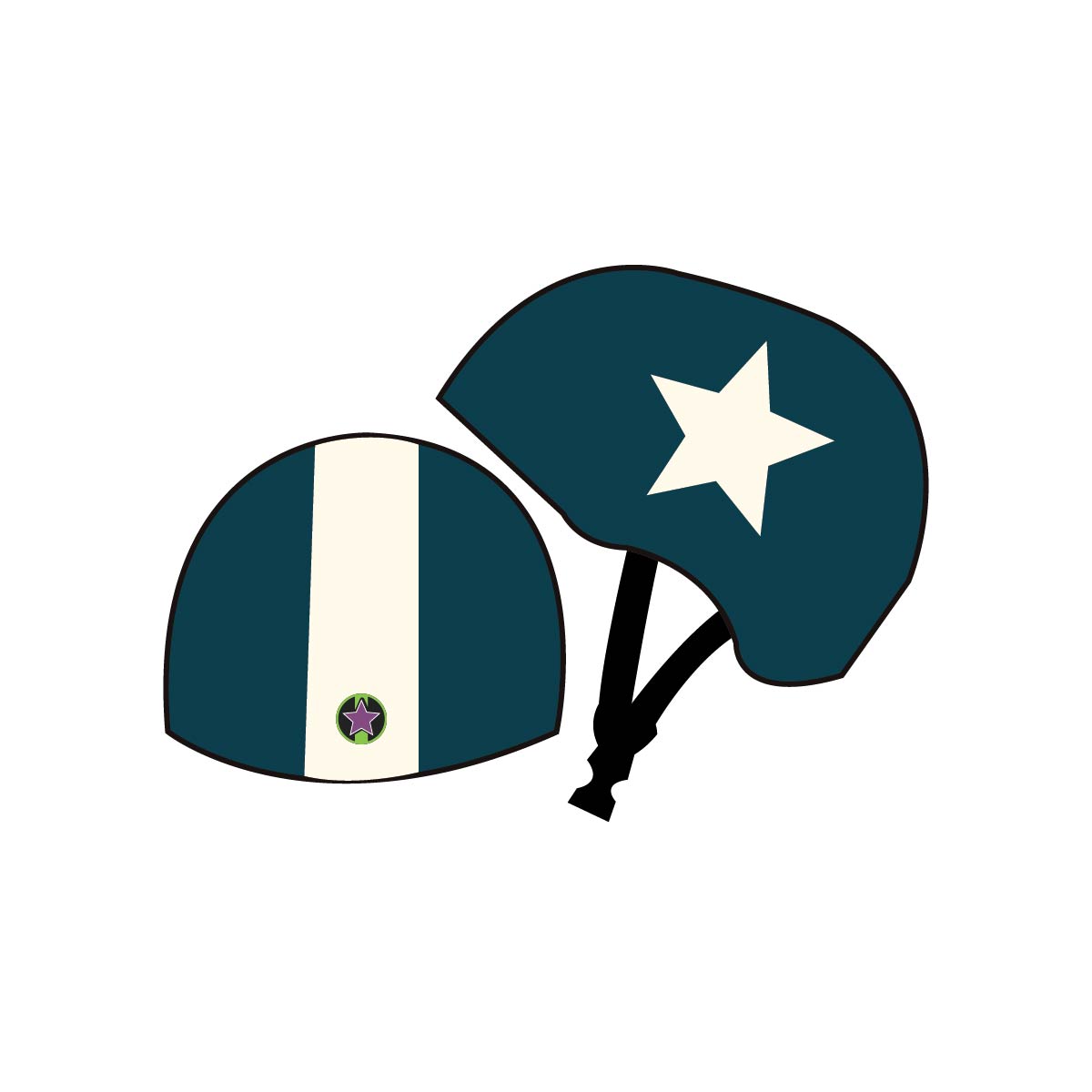 Bombs - Roller Derby - Helmet Cover Set - Regular