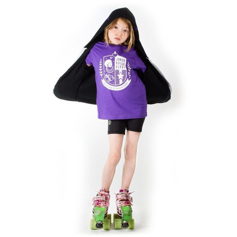 JR Crest T-Shirt Purple and White