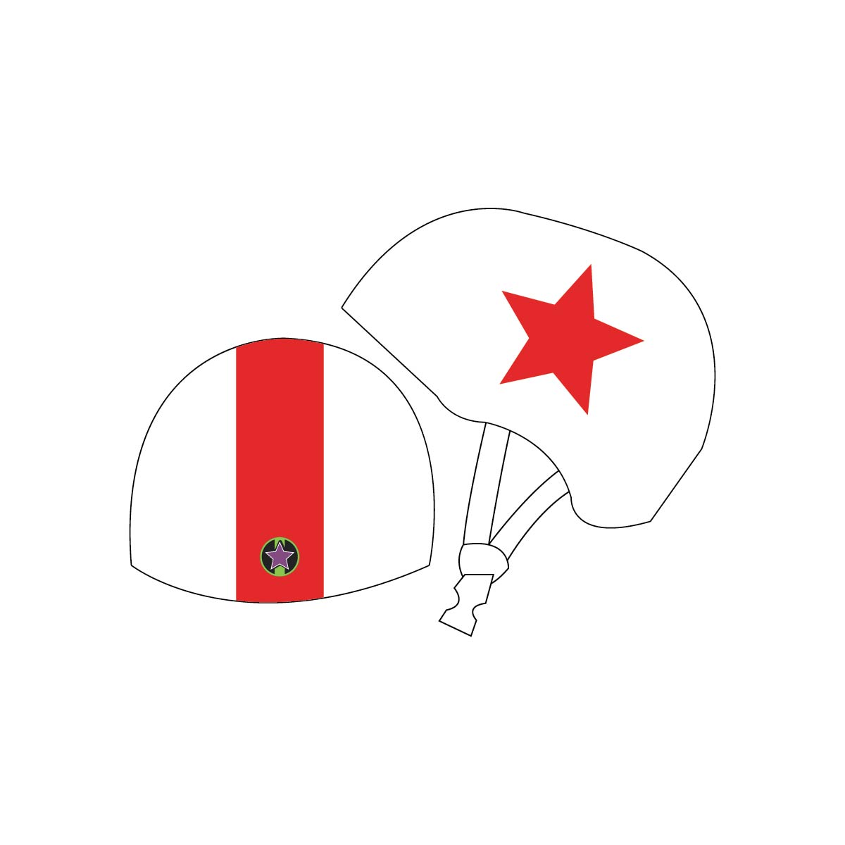 Slaughters - Roller Derby - Helmet Cover Set - Regular
