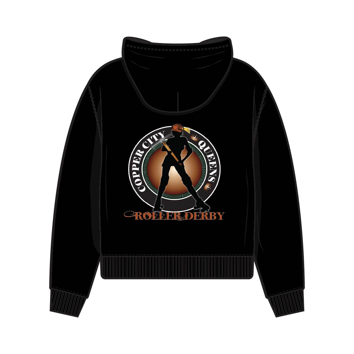 Copper City - Roller Derby - Long Sleeve Hoodie