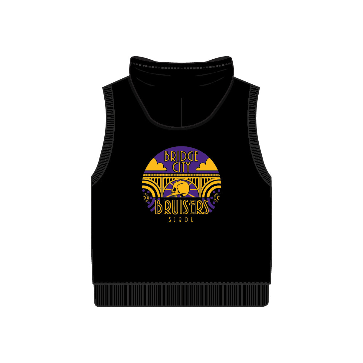 Bridge City Bruisers JR - Roller Derby - Sleeveless Hoodie