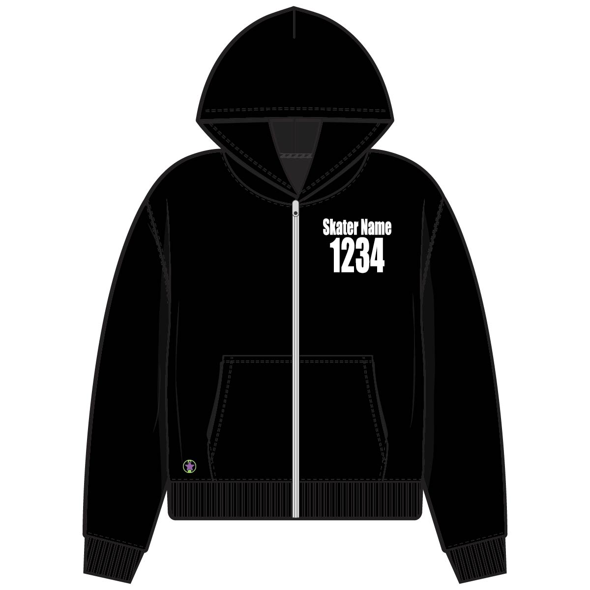Copper City - Roller Derby - Long Sleeve Hoodie