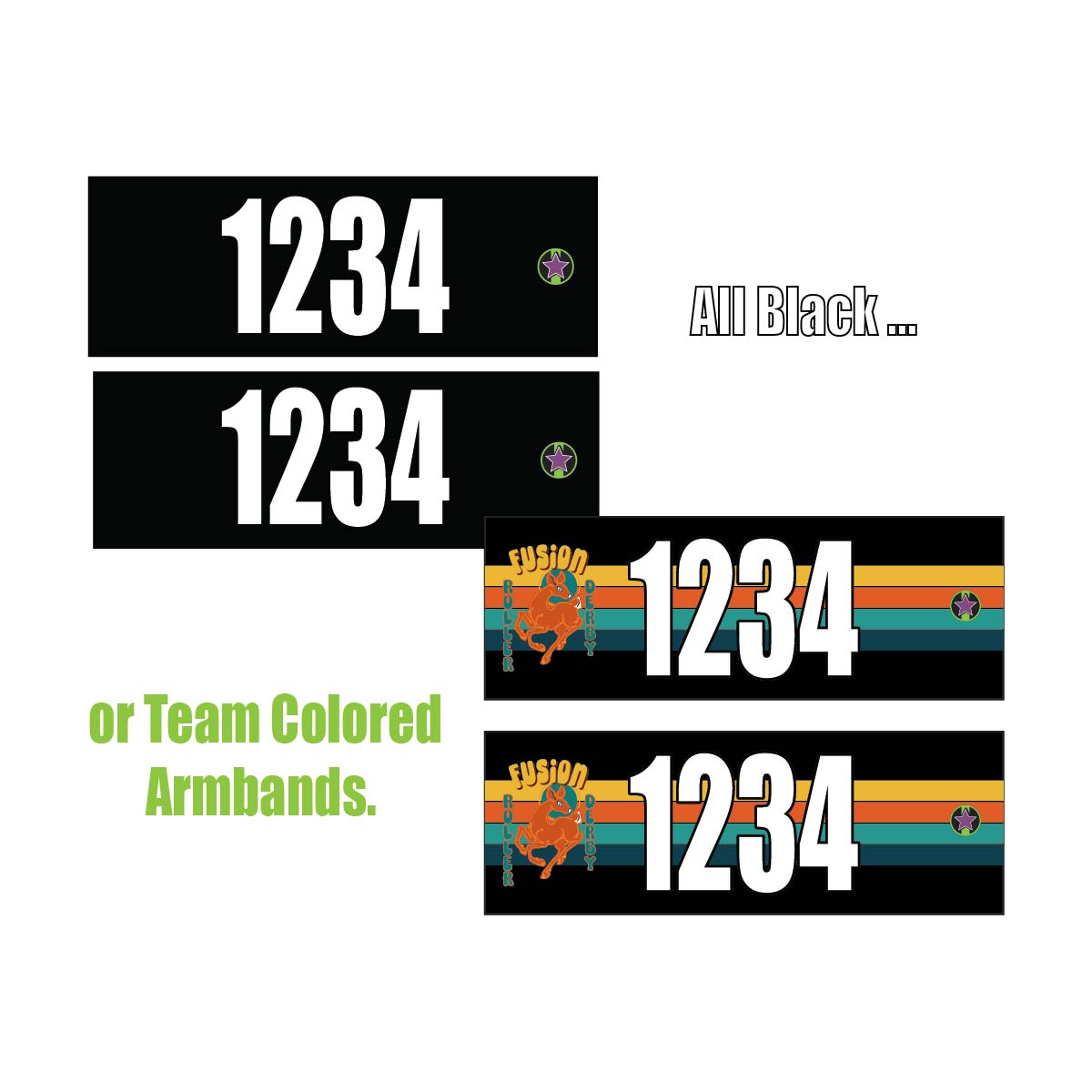 Fusion  - Roller Derby - Armbands