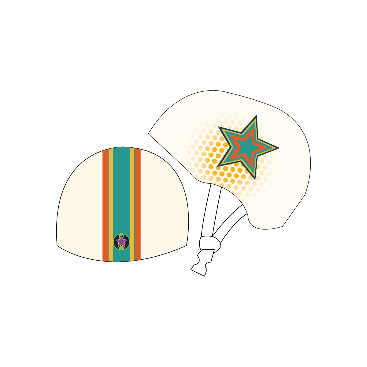 Fusion  - Roller Derby - Helmet Cover Set - Regular