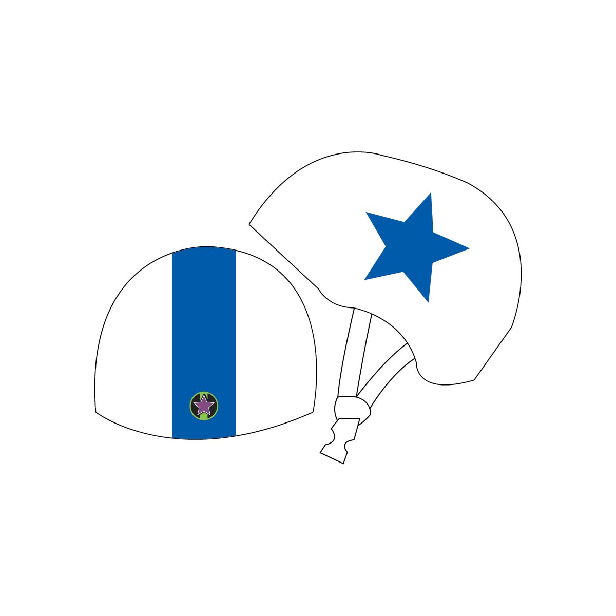 Jet City Roller Derby - Roller Derby - Helmet Cover Set - Regular
