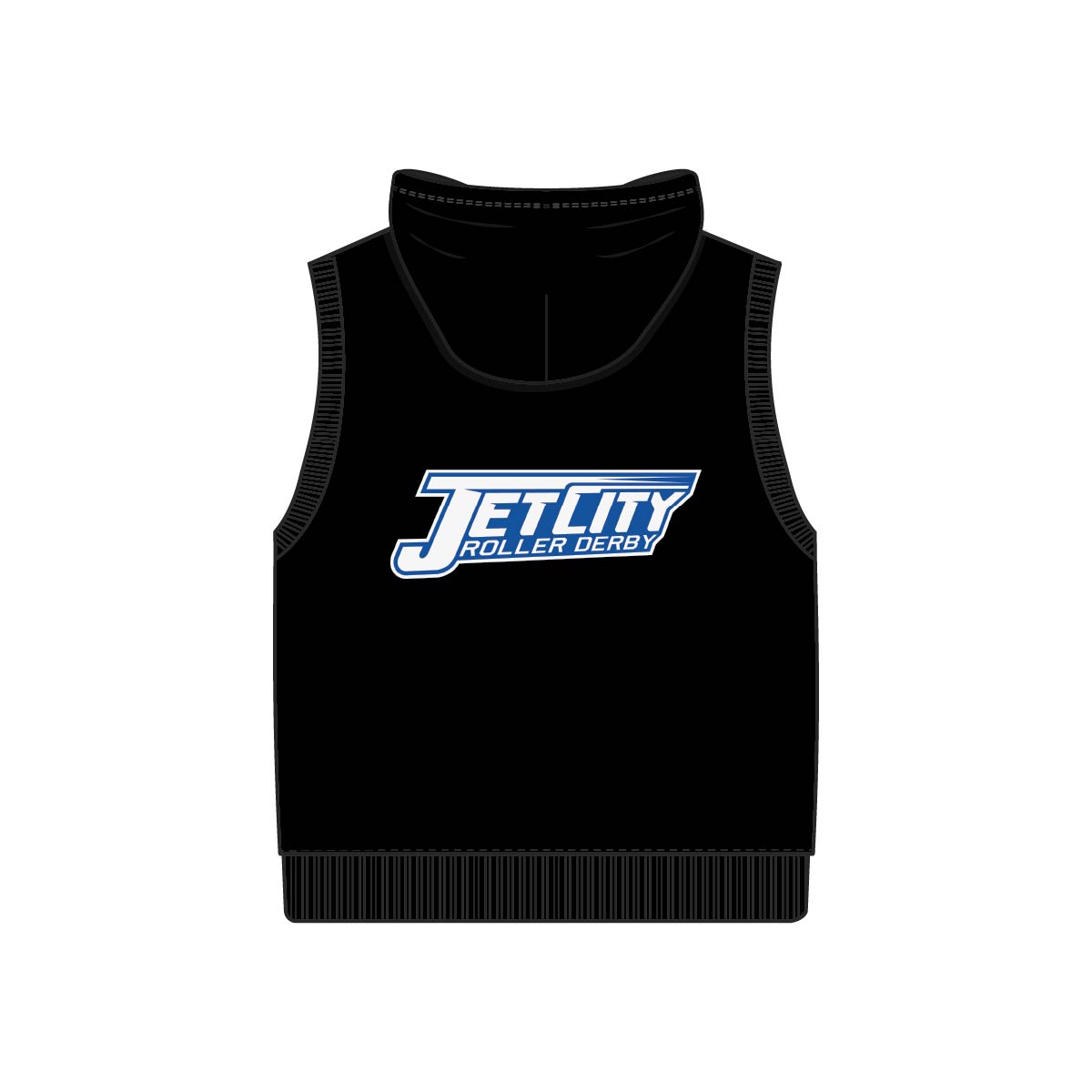 Jet City Roller Derby - Roller Derby - Sleeveless Hoodie