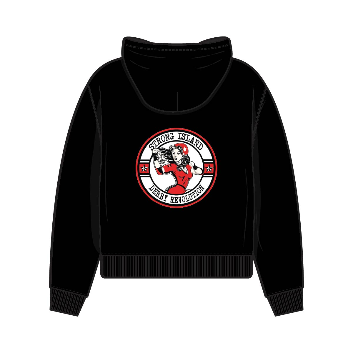 Strong Island Derby Revolution - Roller Derby - Long Sleeve Hoodie