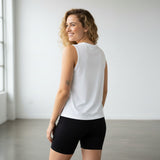 Pivotstar green athletic Supplex jersey with full back for printing. Sleeveless, loose fit, modest v-neck.