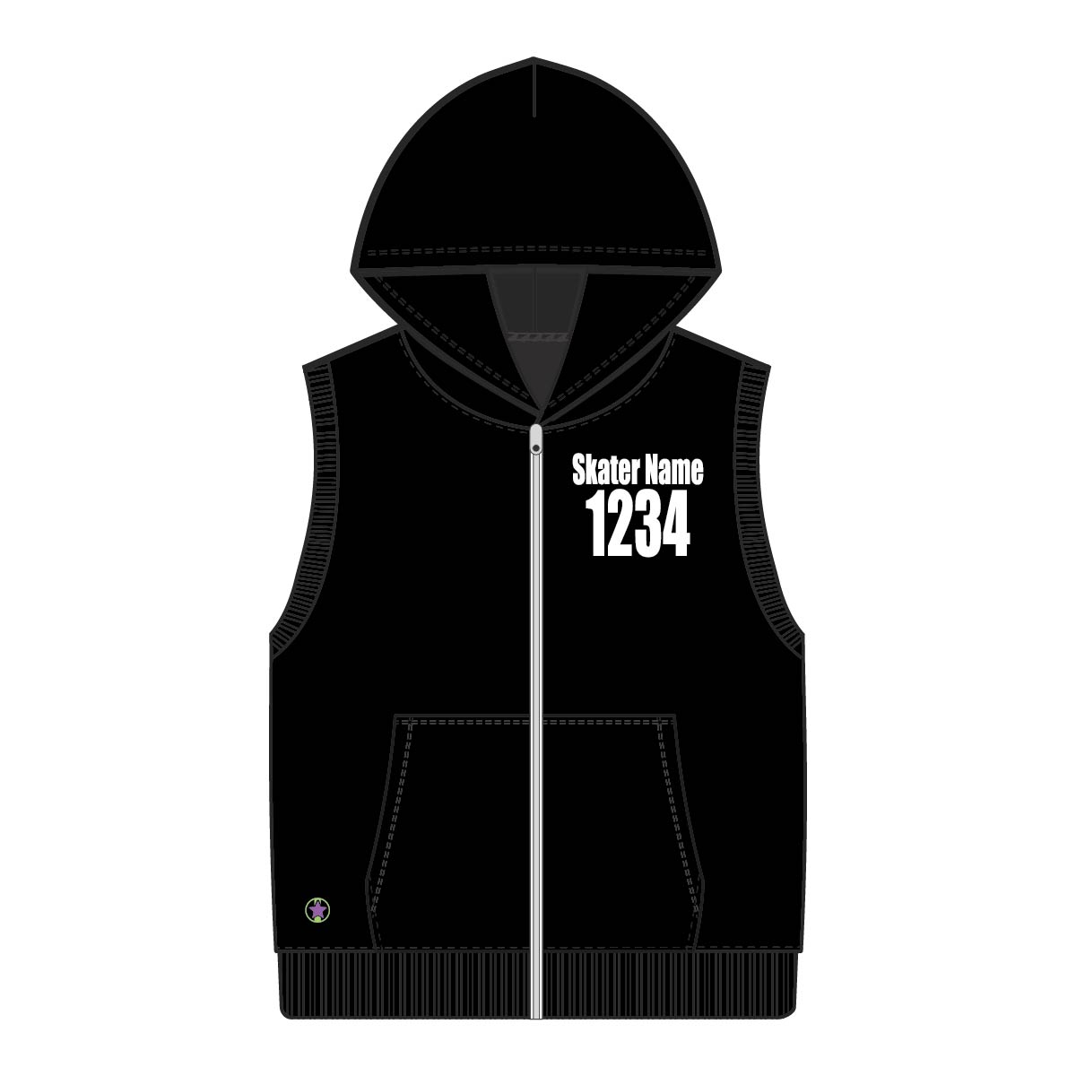 Bombs - Roller Derby - Sleeveless Hoodie