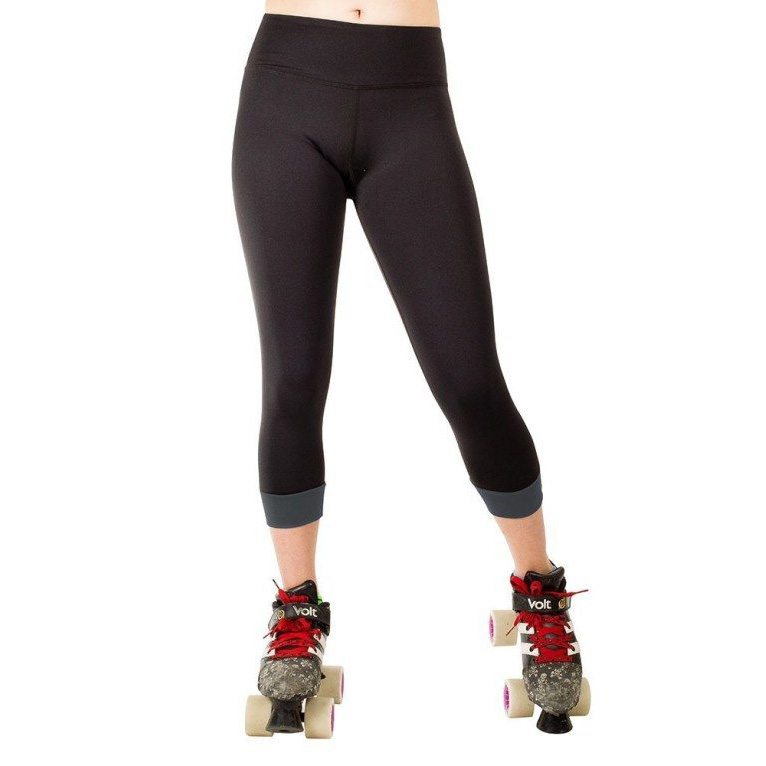 JR Athletic Capris w/Charcoal Cuffs